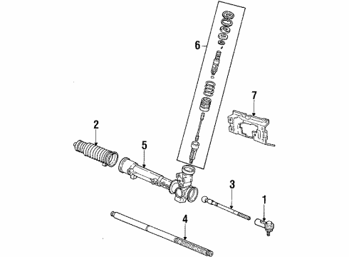 1987 Mercury Lynx Steering Gear & Linkage Diagram 4 - Thumbnail