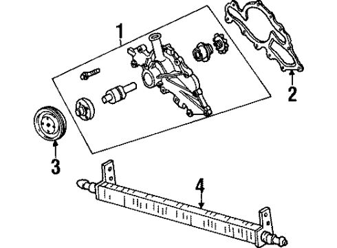 1998 Ford Taurus Water Pump Diagram 2 - Thumbnail