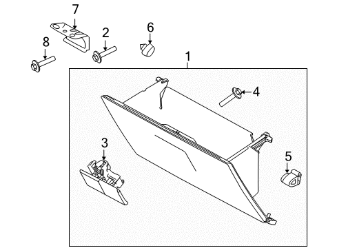 2010 Ford F-150 Latch, Front Diagram for 8C3Z-1506072-AA