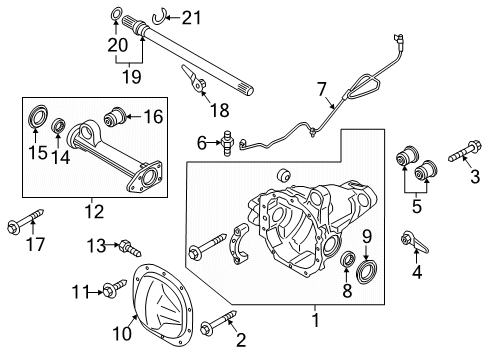 2025 Ford Expedition Carrier & Components - Front Diagram