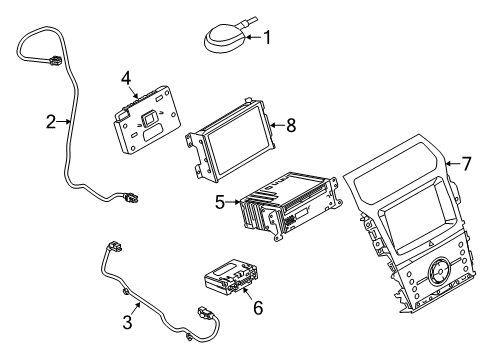 2013 Ford F-150 Navigation System Components Diagram 2 - Thumbnail