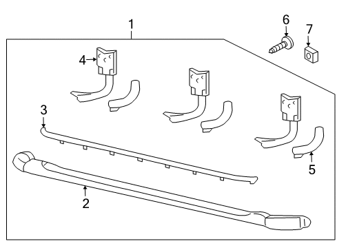 2003 Ford Explorer Sport Running Board Diagram 2 - Thumbnail