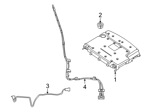 2008 Mercury Mariner Battery Diagram for 8M6Z-10B759-B