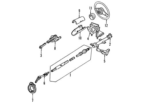 1993 Ford Tempo Steering Column Diagram