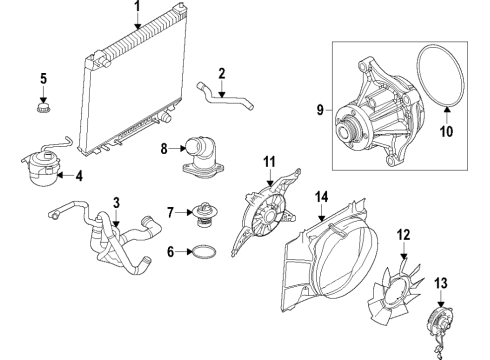 2017 Ford E-350 Super Duty Cooling Fan Diagram 4 - Thumbnail