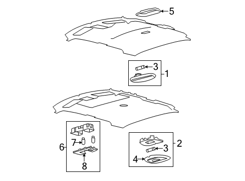 2013 Ford F-150 Interior Lamps Diagram 2 - Thumbnail