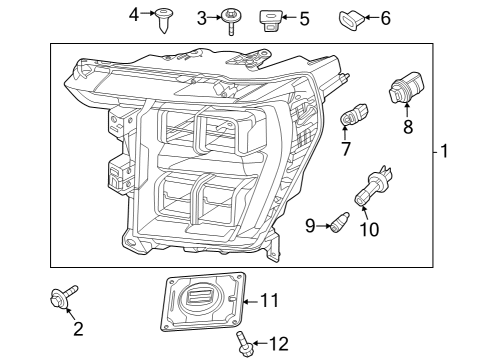 2021 Ford F-150 Headlamps Diagram 5 - Thumbnail
