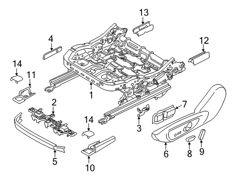 2017 Lincoln MKZ Tracks & Components Diagram 2 - Thumbnail