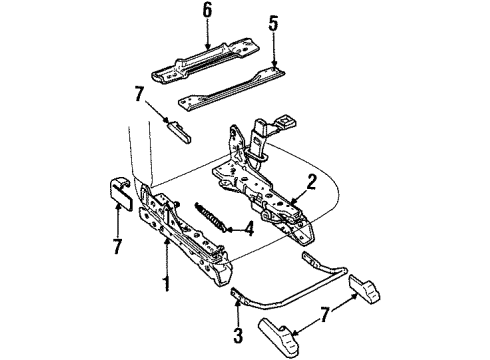 1997 Ford Crown Victoria Tracks & Components Diagram 2 - Thumbnail
