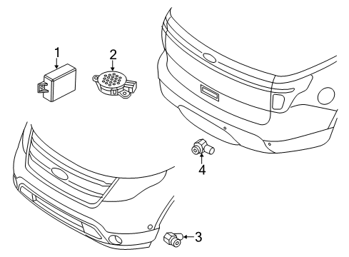 2012 Ford Explorer Parking Aid Diagram