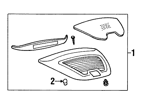 1998 Lincoln Continental Bulbs Diagram 2 - Thumbnail