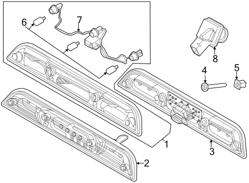 2025 Ford F-250 Super Duty Parking Aid Diagram 6 - Thumbnail