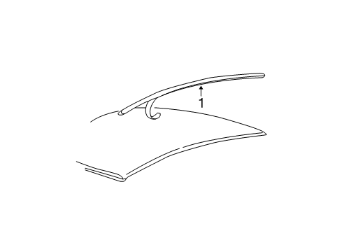 2000 Ford Taurus Exterior Trim - Roof Diagram 2 - Thumbnail