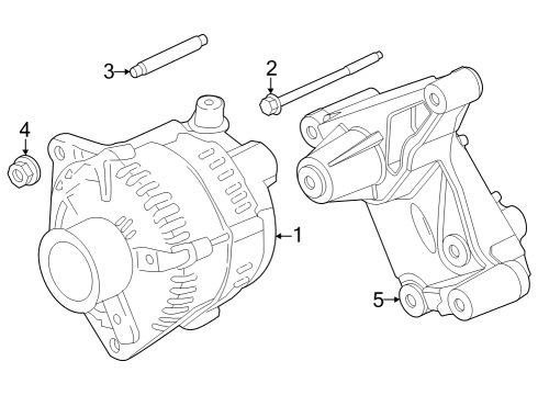 2023 Ford F-350 Super Duty Alternator Diagram 3 - Thumbnail