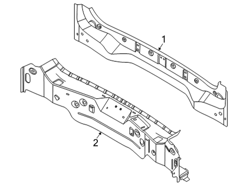 2024 Ford Mustang Mach-E Rear Body Diagram