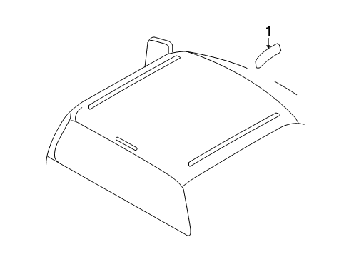 2008 Ford F-350 Super Duty Exterior Trim - Cab Diagram 2 - Thumbnail