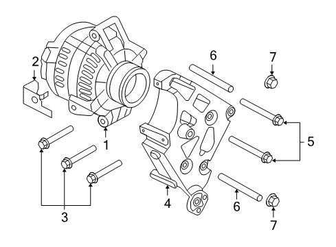 2009 Ford F-250 Super Duty Alternator Diagram 3 - Thumbnail