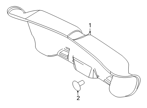 2012 Lincoln MKS Interior Trim - Trunk Diagram
