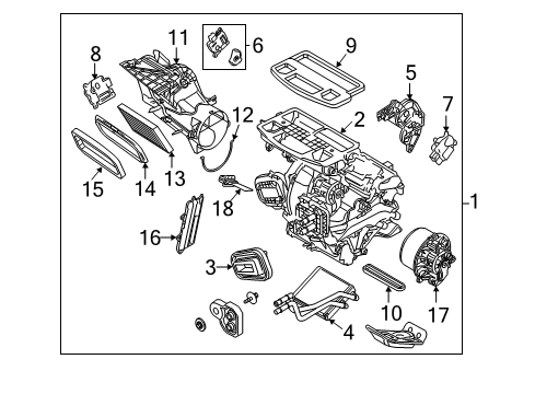 2011 Ford Fiesta Heater Components Diagram
