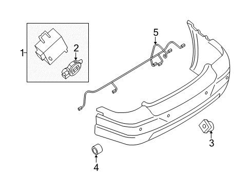 2011 Ford Flex Parking Aid Diagram
