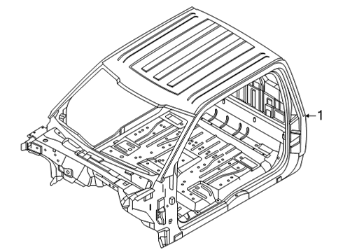 2019 Ford F-150 Cab Assembly Diagram 2 - Thumbnail