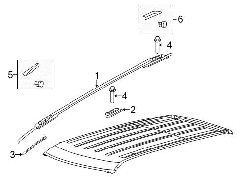2014 Ford Explorer Roof Trim Diagram 2 - Thumbnail