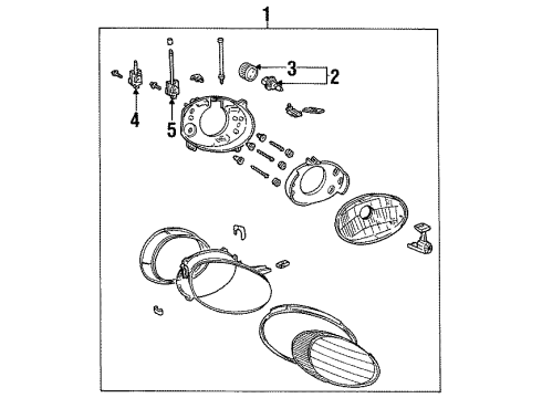 1997 Mercury Sable Headlamps Diagram