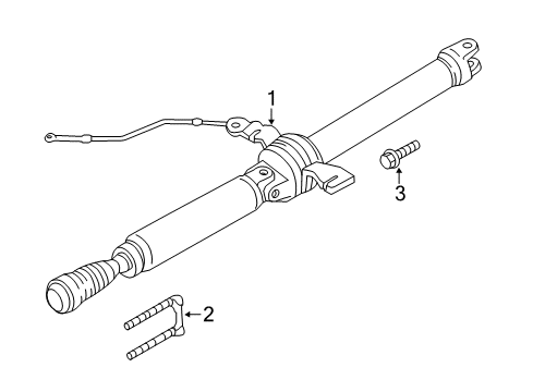 2012 Ford Escape Drive Shaft Diagram for BM6Z-4R602-A