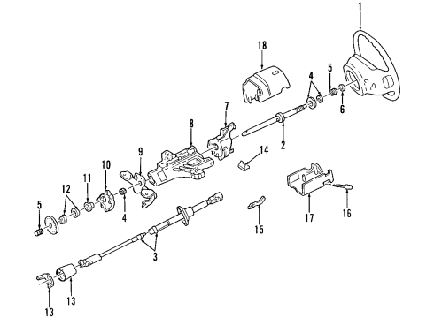 2001 Ford F-350 Super Duty Steering Column Diagram
