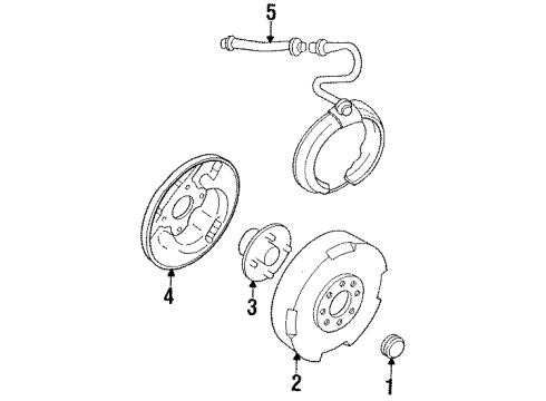 1995 Ford Escort Rear Brakes Diagram 2 - Thumbnail