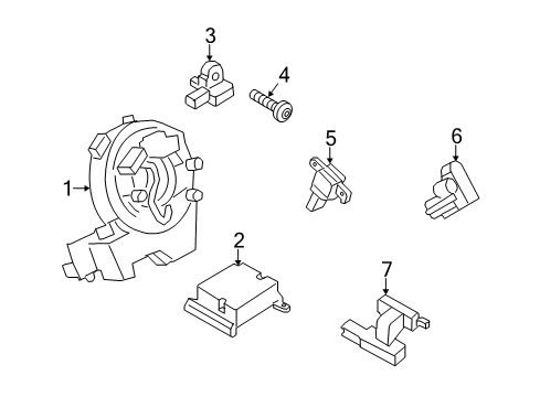 2014 Ford Transit Connect Supplemental Restraint System Diagram 2 - Thumbnail