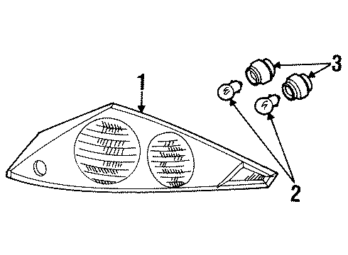 2000 Mercury Cougar Tail Lamps Diagram