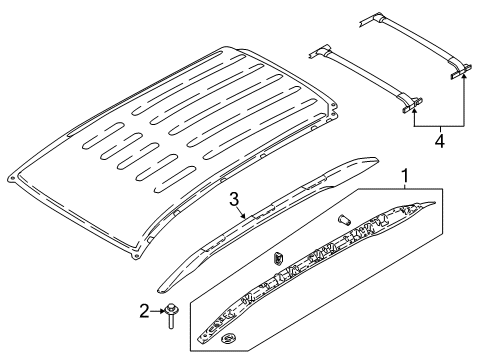 2018 Ford EcoSport Roof Rack Diagram