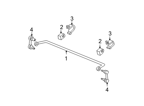 2000 Ford Mustang Stabilizer Bar & Components Diagram 5 - Thumbnail