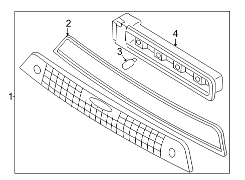 2004 Ford Focus High Mount Lamps Diagram 2 - Thumbnail