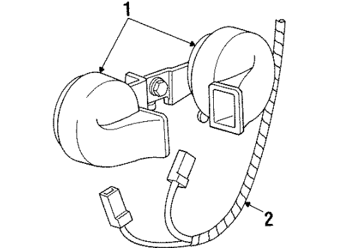 1994 Mercury Grand Marquis Horn Diagram