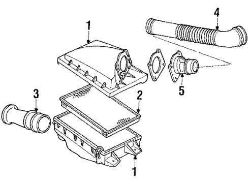1990 Lincoln Town Car Distributor Assembly Diagram for E6AZ-12127-D