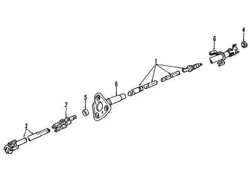 1988 Ford Aerostar Steering Column Diagram