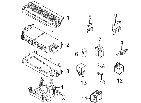 2007 Mercury Montego Electrical Components Diagram 2 - Thumbnail