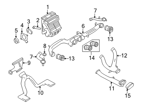 2007 Ford Freestyle A/C & Heater Control Units Diagram 2 - Thumbnail