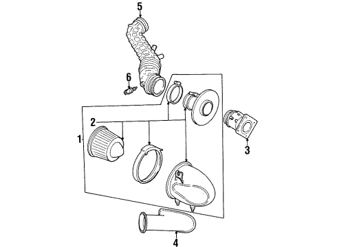 1997 Ford Mustang Air Intake Diagram 2 - Thumbnail