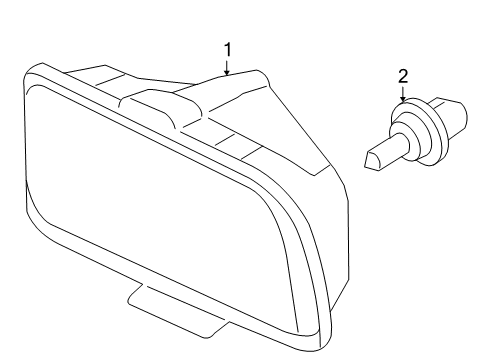 2006 Ford Mustang Headlamp Components Diagram