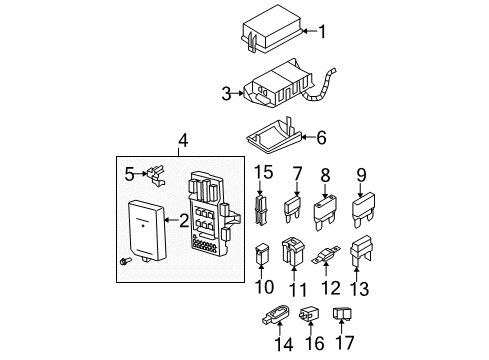 2007 Ford F-150 Flasher Relay Diagram for 5L3Z-13350-AA