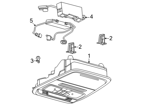 2025 Lincoln Aviator Overhead Console Diagram