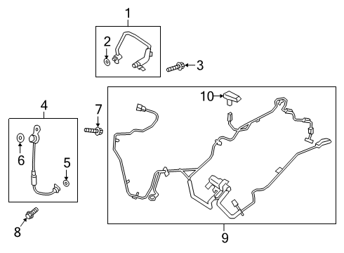 2025 Ford Explorer Turbocharger & Components Diagram 3 - Thumbnail