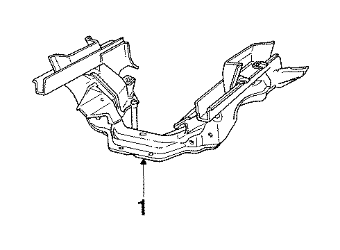 1984 Mercury Marquis Suspension Mounting - Front Diagram