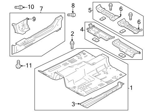 2024 Ford Mustang Floor Diagram 2 - Thumbnail