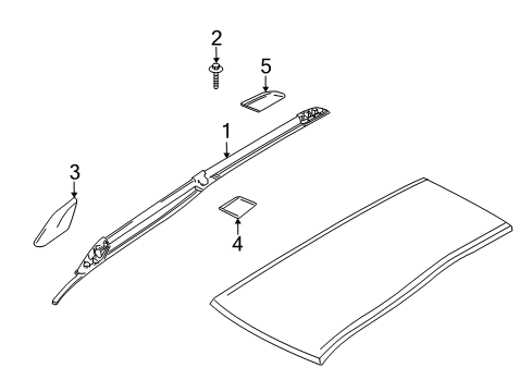 2005 Ford Freestyle Cover Screw Diagram for -W711273-S439