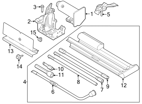 2024 Ford F-350 Super Duty Jack & Components Diagram 3 - Thumbnail