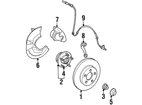 2001 Lincoln Town Car Front Brakes Diagram